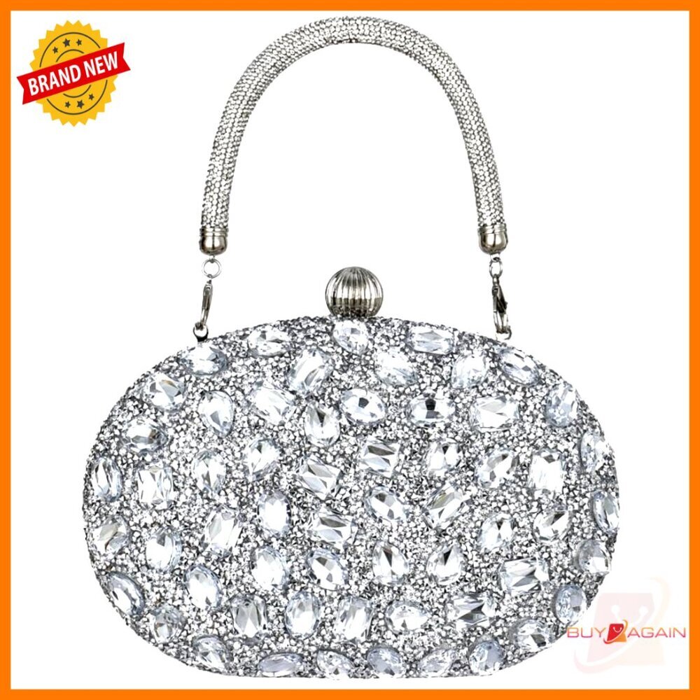 Rhinestone Evening Bag Clutch Crossbody Purse For Parties Events